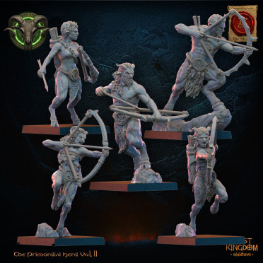 Boite de Lost Kingdom miniatures - Hardes bestiales - 10 Archers faunes