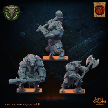 Boite de Lost Kingdom miniatures - Hardes bestiales - Minotaures