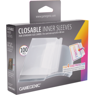 Boite de Gamegenic - Closable Inner Sleeves - 64x89mm