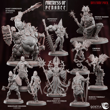 Boite de Goetia Miniatures - Fortress of Penance - Set Complet