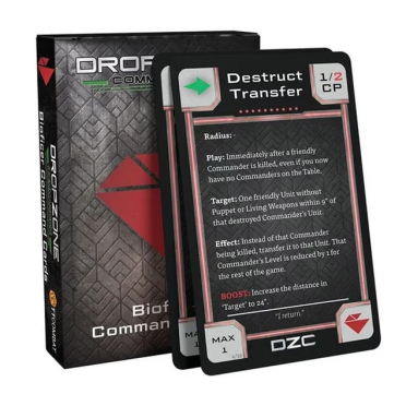 Boite de Dropzone Commander - Bioficer Command Cards