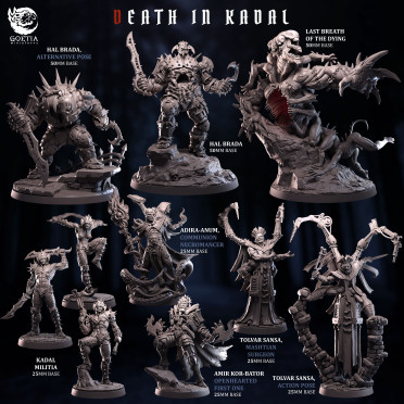 Boite de Goetia Miniatures - Death in Kadal - Set Complet