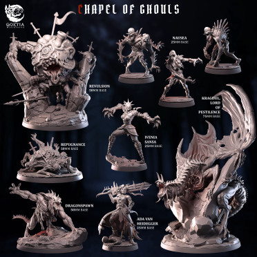Boite de Goetia Miniatures - Chapel of Ghouls - Set Complet