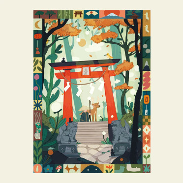 Boite de Puzzle - Nara Forest - 500 pièces