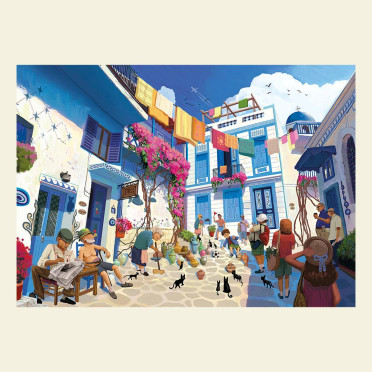 Boite de Puzzle - Santorini - 1000 pièces