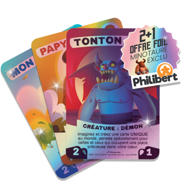 Boite de LUNIK - Pack 3 Cartes Foil