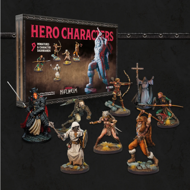 Boite de Gates of Niflheim - Hero Characters Miniatures Set