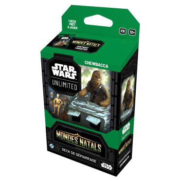 Boite de Star Wars Unlimited : Mondes Natals - Deck de Démarrage : Chewbacca - Occasion