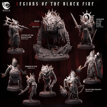 Boite de Goetia Miniatures - Legion of the Black Fire - Set Complet
