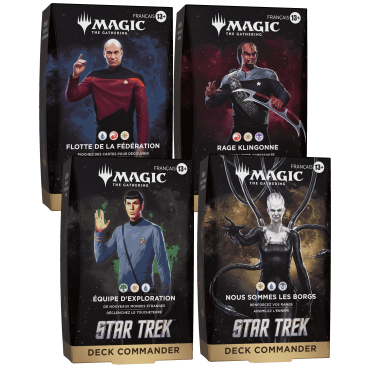 Boite de Magic: The Gathering - Star Trek - Lot des 4 Decks Commander