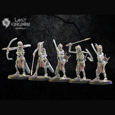 Boite de Lost Kingdom miniatures - Rois des Tombes - 10 Archers Antiques