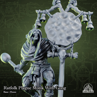 Boite de Lava Forge - Ratfolks - Moine de la Peste avec Gong